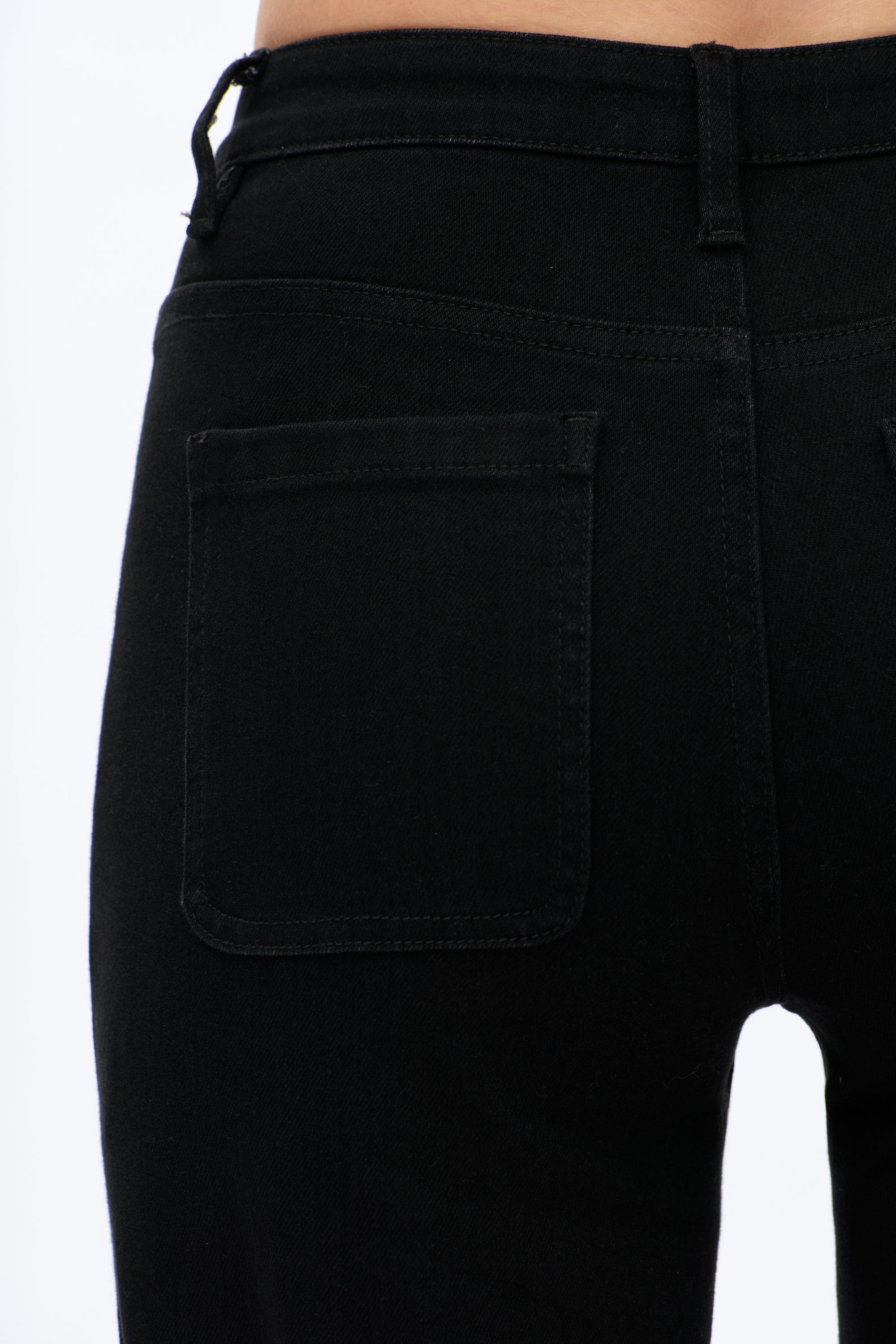 Mid Rise Sequin Wide Leg Jeans in black at ooh la la! in Grapevine TX 76051