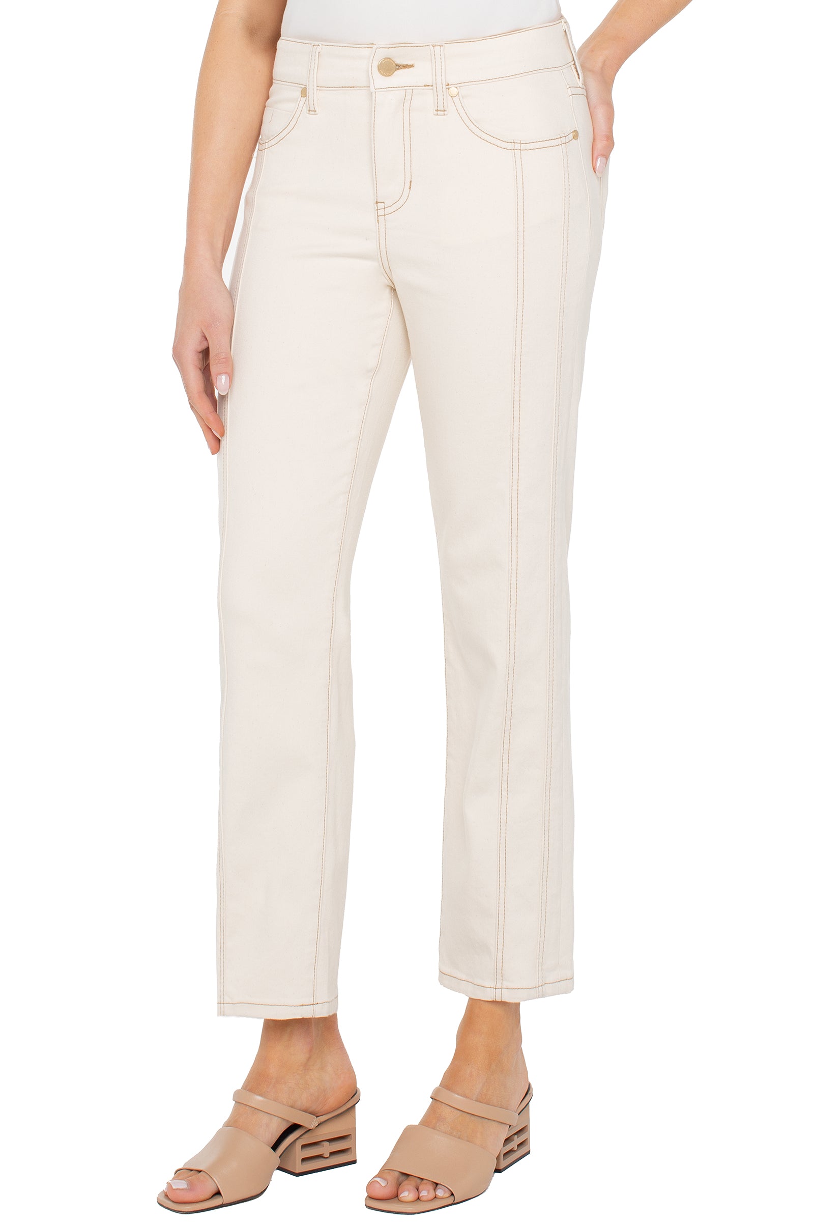 Liverpool Kennedy Crop Straight W/ Seaming 27’ Ins at Ooh La La! in Grapevine TX 76051