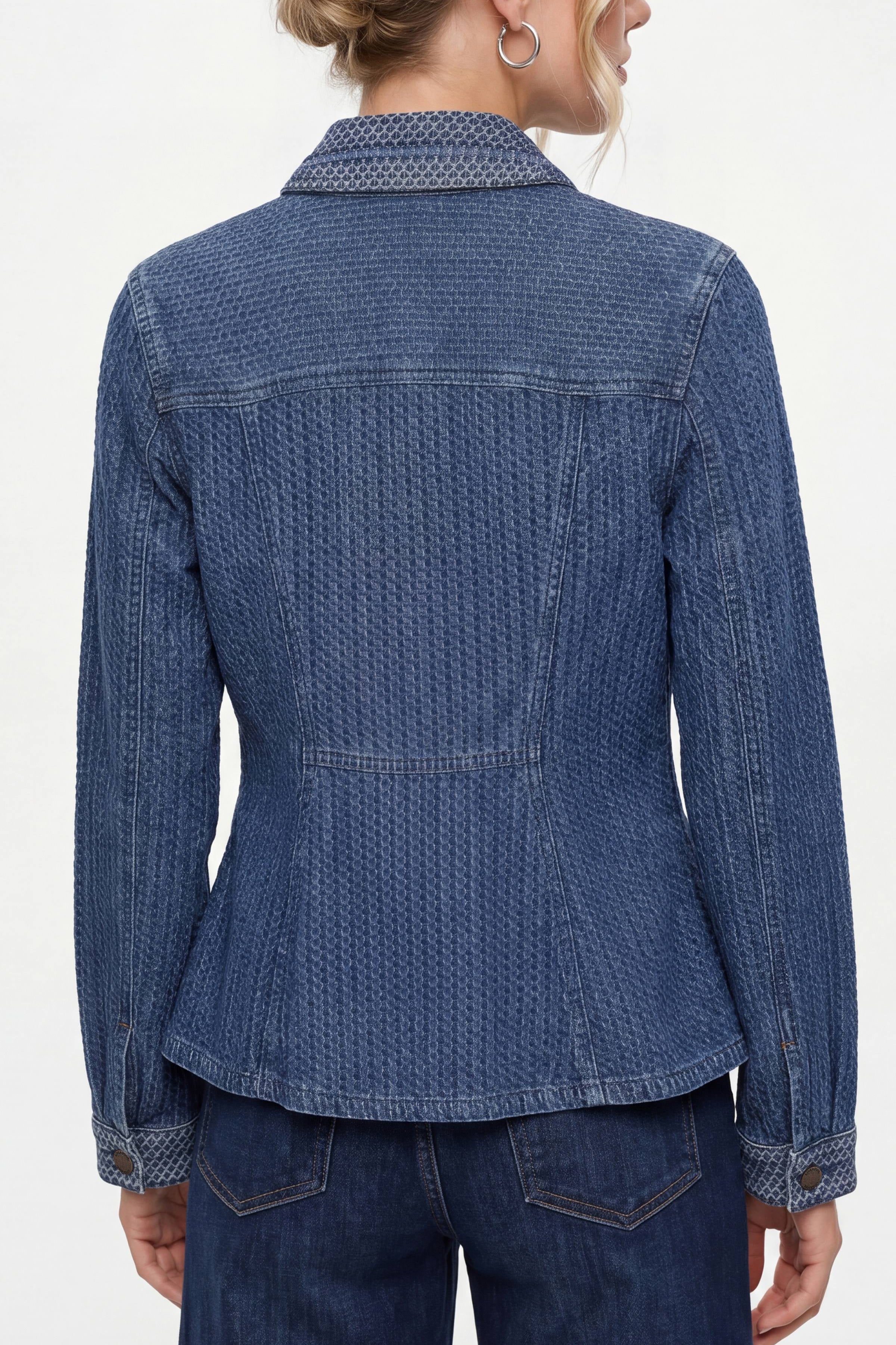 Liverpool Fit and Flar Trucker Jacket at Ooh La La! in Grapevine TX 76051