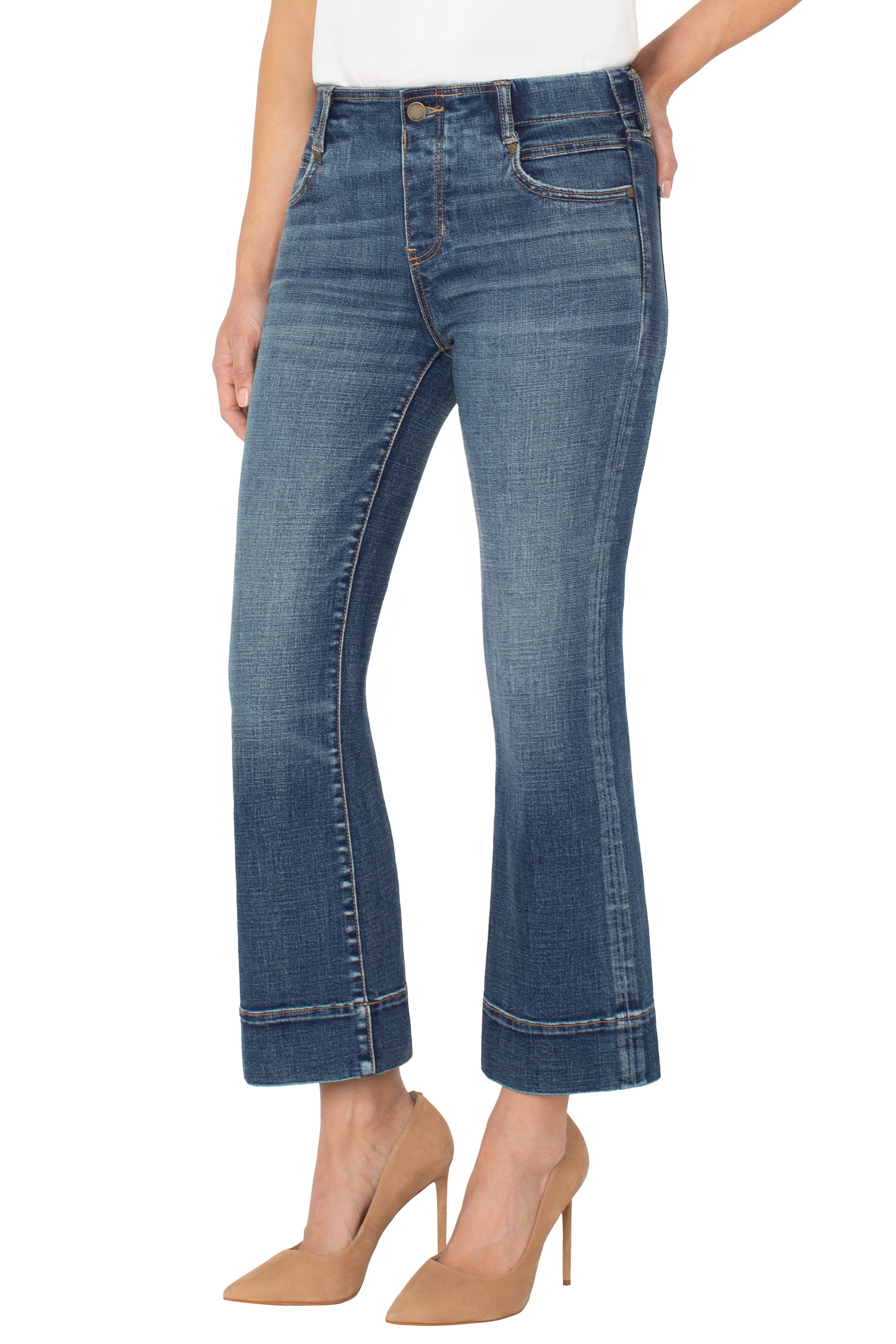 Liverpool Gia Flare W/ Wide Hem 27” Ins at Ooh La La! in Grapevine TX 76051