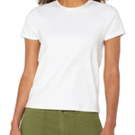 Liverpool Short Sleeve Crew Neck Tee in white at ooh la la! in Grapevine TX 76051