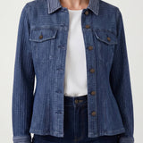 Liverpool Fit and Flar Trucker Jacket at Ooh La La! in Grapevine TX 76051