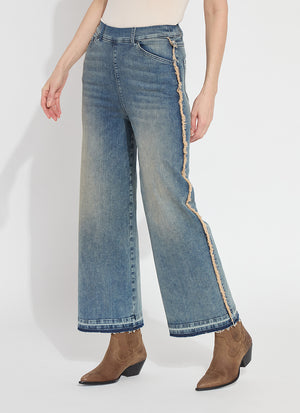 Lysse Era Hi Waist Wide Leg Decorated Denim at ooh la la! in Grapevine TX 76051