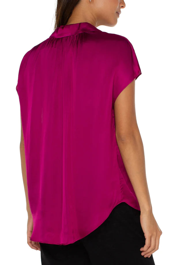 Liverpool BUTTON FRONT DOLMAN SLEEVE BLOUSE in multiple colors