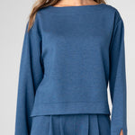 Liverpool Long Sleeve Boat Neck Top at Ooh La La! in Grapevine TX 76051