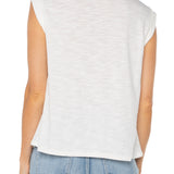 Liverpool Sleeveless Woven to Knit Top at Ooh La La! in Grapevine TX 76051