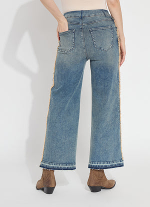 Lysse Era Hi Waist Wide Leg Decorated Denim at ooh la la! in Grapevine TX 76051