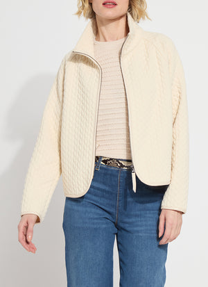 Lysse Sol Quilted Cable Jacket at ooh la la! in Grapevine TX 76051