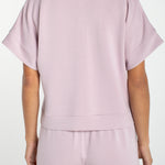 Liverpool Knit Half Zip Popover Top in Lilac Shadow at ooh la la! in Grapevine TX 76051