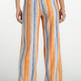 Liverpool Drawstring Pull-On Wide Leg Striped Pants at ooh la la! in Grapevine TX 76051
