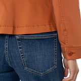 Liverpool Peplum Hem Trucker Jacket at Ooh La La! in Grapevine TX 76051