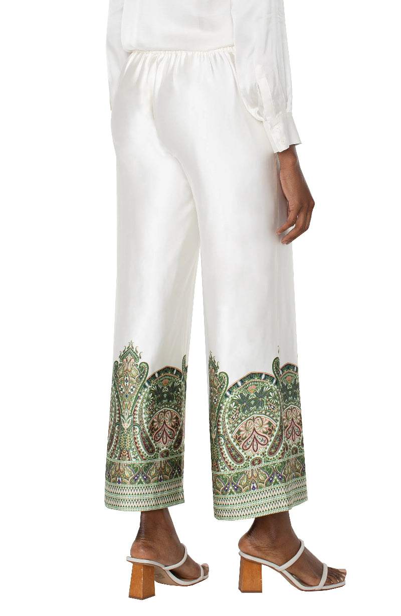 Liverpool Wide Leg Border Print Pant at ooh la la! in Grapevine TX 76051