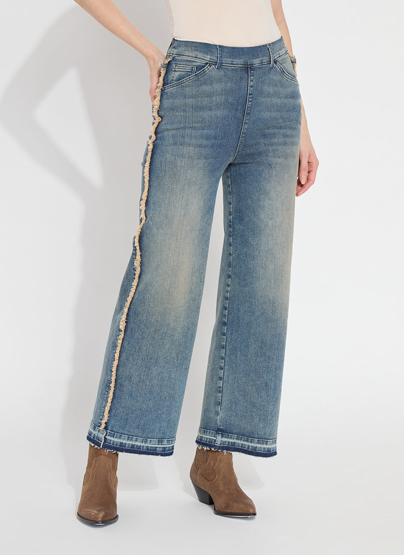 Lysse Era Hi Waist Wide Leg Decorated Denim at ooh la la! in Grapevine TX 76051