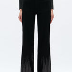 Mid Rise Sequin Wide Leg Jeans in black at ooh la la! in Grapevine TX 76051