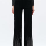 Mid Rise Sequin Wide Leg Jeans in black at ooh la la! in Grapevine TX 76051