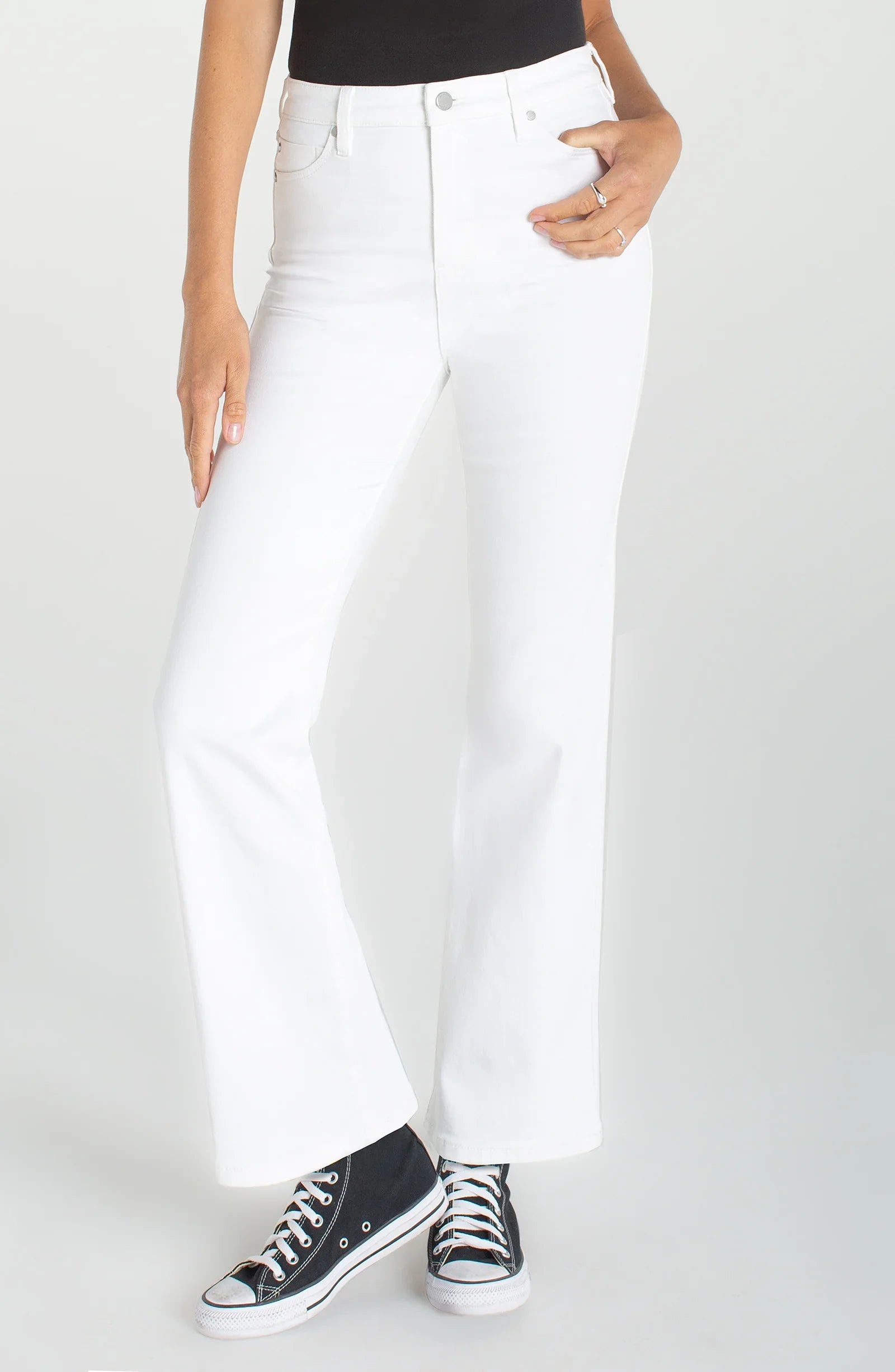 Liverpool Lucy Boot Cut High Rise Jeans in bright white at ooh la la! in Grapevine TX 76051