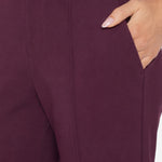 Liverpool Kayla Pull On Wide Leg Trouser in dark oxblood at ooh la la! in Grapevine TX 76051