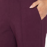 Liverpool Kayla Pull On Wide Leg Trouser in dark oxblood at ooh la la! in Grapevine TX 76051