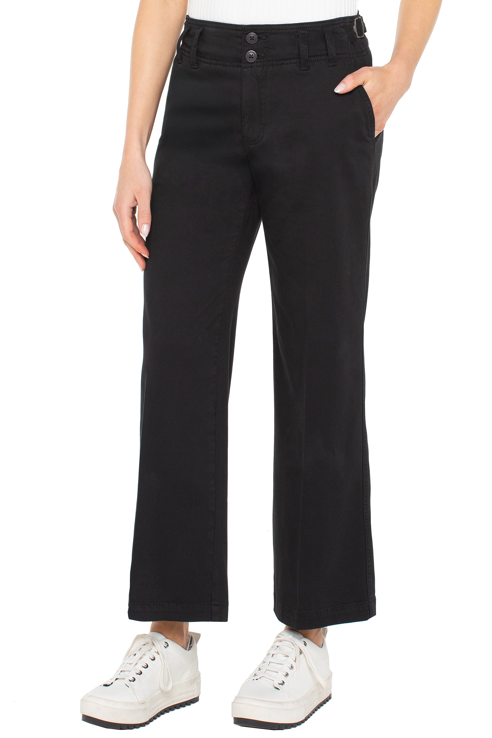 Liverpool High Rise Cinch Waist Wide Leg 28” Ins at Ooh La La! in Grapevine TX 76051