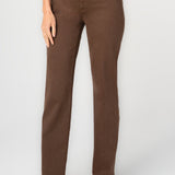 Liverpool Kennedy Comfort Waist Straight Jeans in carob brown at ooh la la! in Grapevine TX 76051