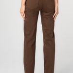 Liverpool Kennedy Comfort Waist Straight Jeans in carob brown at ooh la la! in Grapevine TX 76051