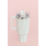 Rhinestone 40oz Tumbler in white at ooh la la! in Grapevine TX 76051