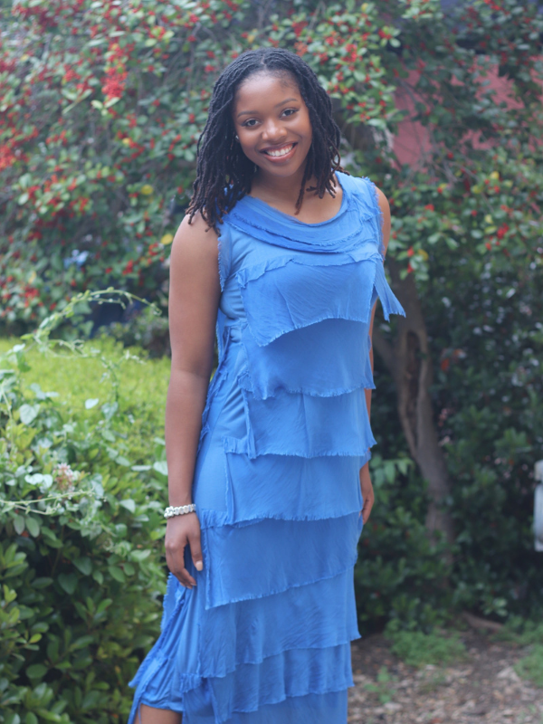 Long Silk Ruffle Dress in Assorted Colors