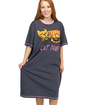 Lazy One Nightshirt - Cat Nap - One Size