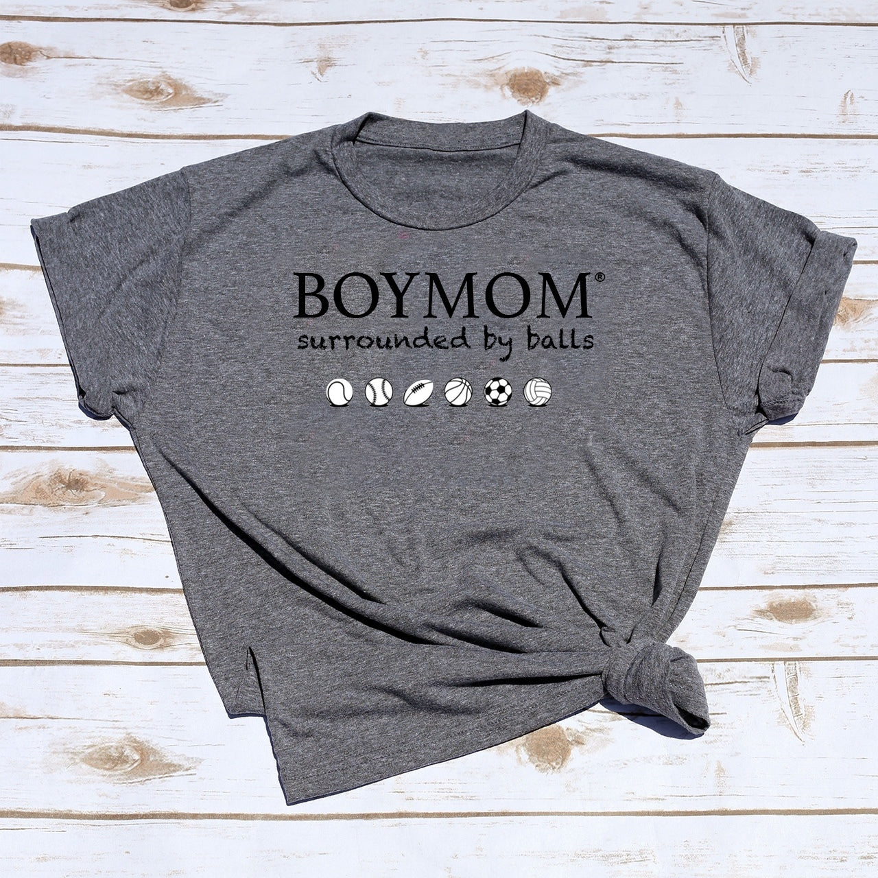 Boymom Surrounded by Balls Tee