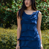 Silk Ruffle Dress in Assorted Colors