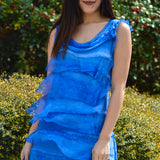 Silk Ruffle Dress in Assorted Colors