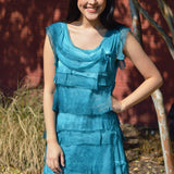 Silk Ruffle Dress in Assorted Colors