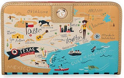Spartina 449 Map Snap Wallet - Greetings from Texas