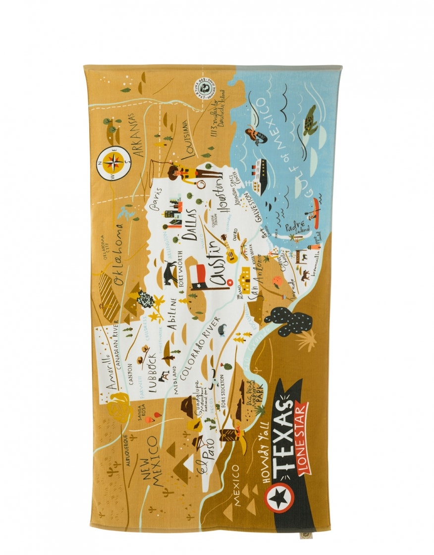 Spartina 449 Beach Towel - Greetings from Texas