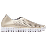 Ilse Jacobsen Tulip Shoe in Metallic Platin (Gold) at ooh la la! in Grapevine TX 76051