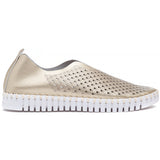 Ilse Jacobsen Tulip Shoe in Metallic Platin (Gold) at ooh la la! in Grapevine TX 76051