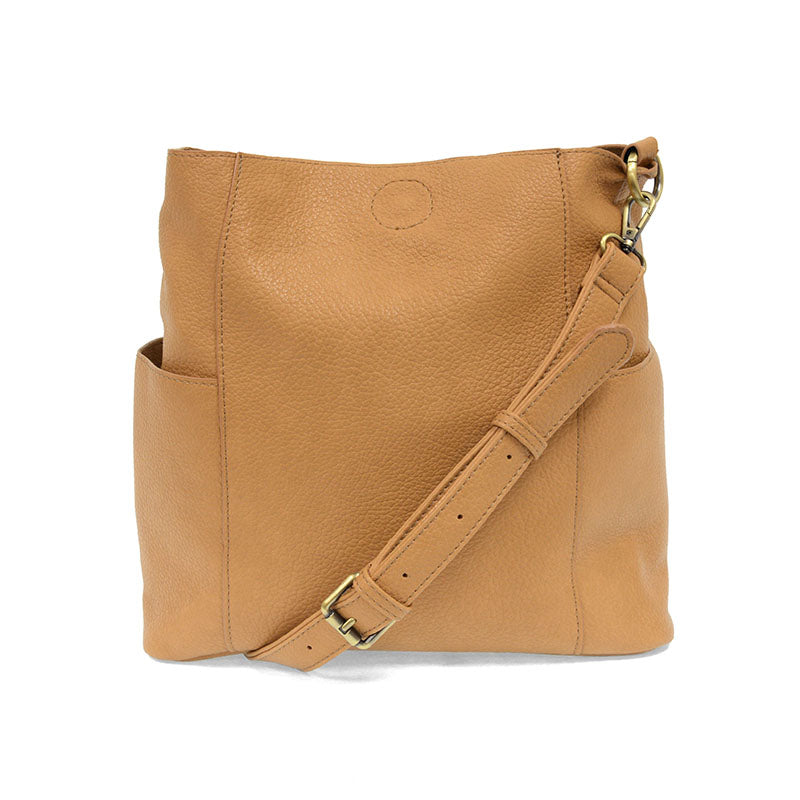 Kayleigh Side Pocket Bucket Bag, Green Opal