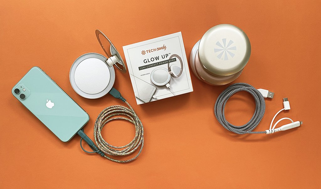 Tech Candy Glow Up - Lighted Mirror and Charger  at ooh la la! in Grapevine TX 76051