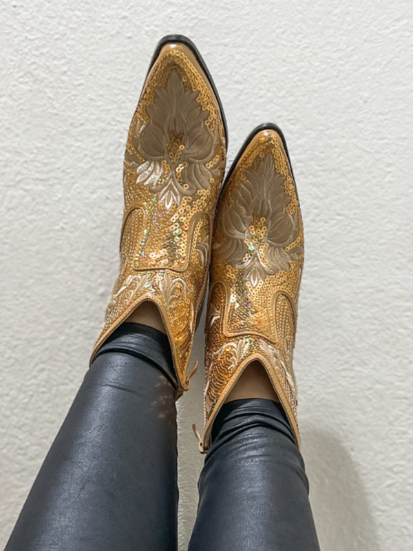 Super Bling Short Zipper Boots - Multiple Colors