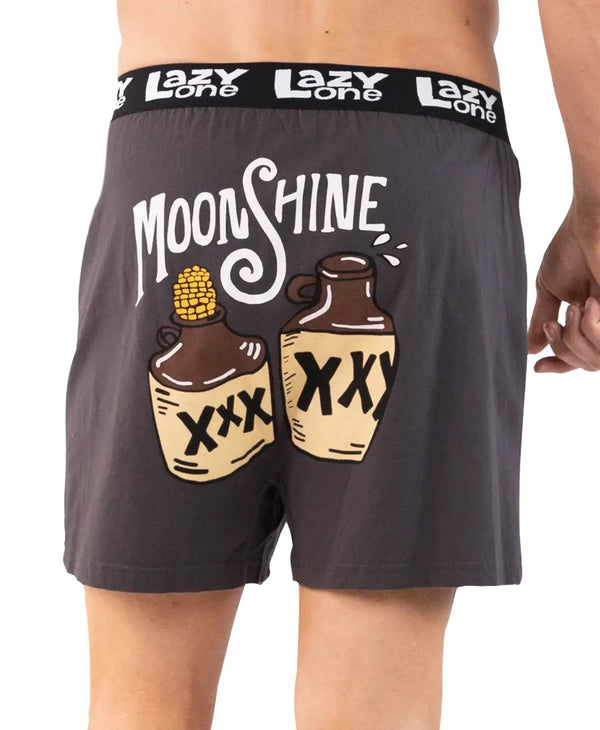 Lazy One Men's Funny Boxers - Moonshine - ooh la la!