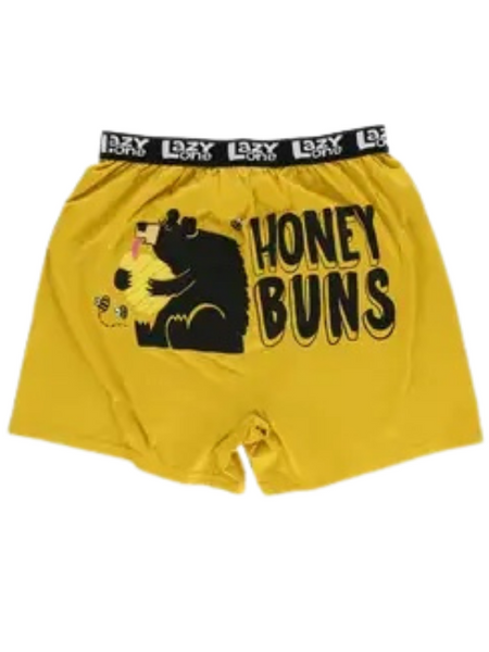 Lazy One Men's Funny Boxers - Honey Buns Bear - ooh la la!
