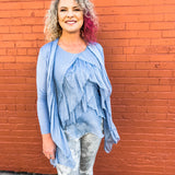 Silk Long Ruffle Jacket