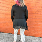 Silk Long Ruffle Jacket