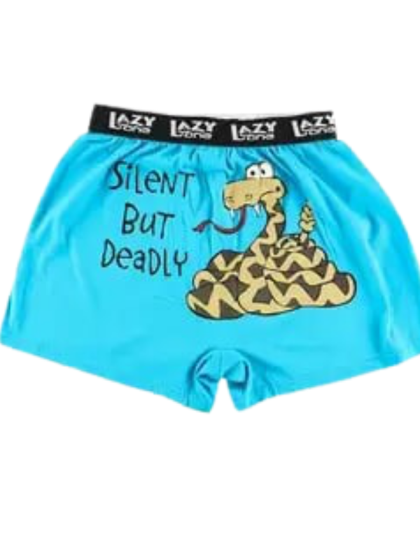 Lazy One Men's Funny Boxers - Silent Butt Deadly Snake