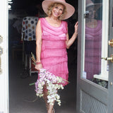 Silk Ruffle Dress in Assorted Colors