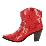 Super Bling Short Zipper Boots - Multiple Colors