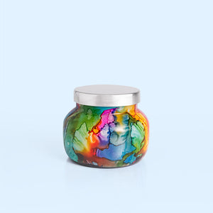 Capri Blue Volcano Rainbow Watercolor Petite Jar, 8 oz at ooh la la! in Grapevine TX 76051