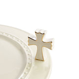 Nora Fleming Mini: White Cross