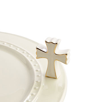Nora Fleming Mini: White Cross